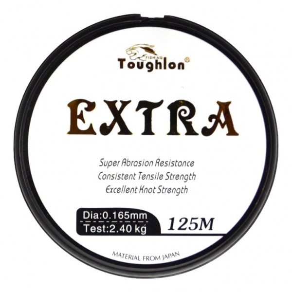 Волосінь на вудлище, Toughlon Extra, 125м, перетин 0.165мм